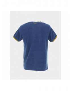 T-shirt vintage racer jaune bleu homme - Von Dutch