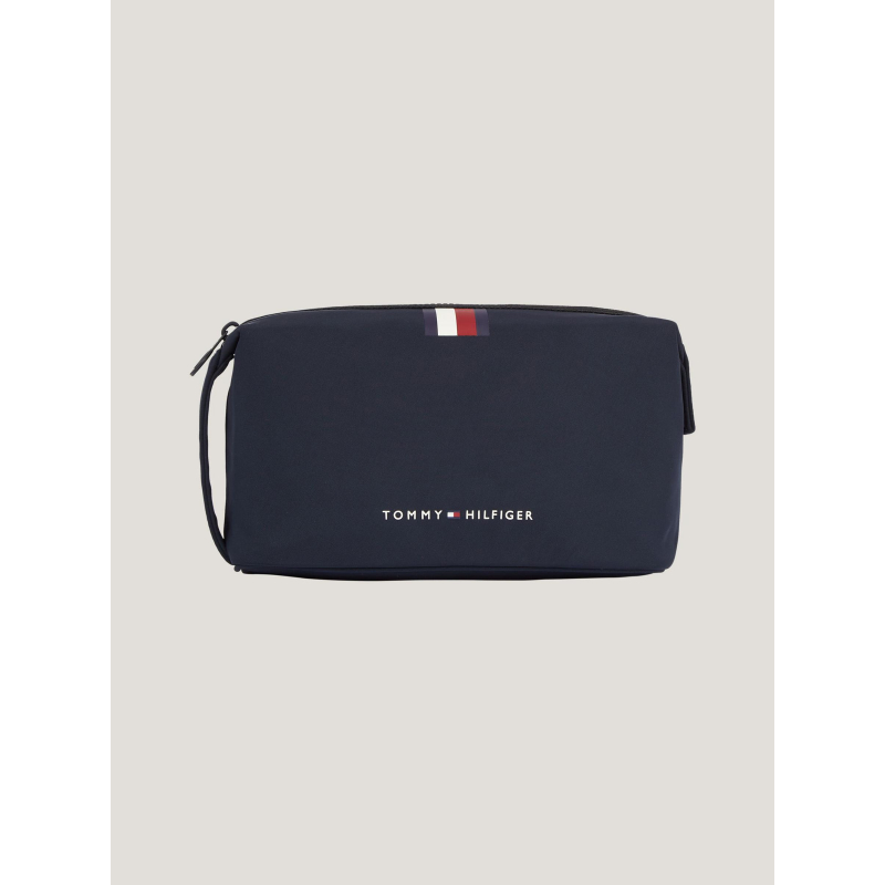 Trousse de toilette skyline stripe bleu marine - Tommy Hilfiger