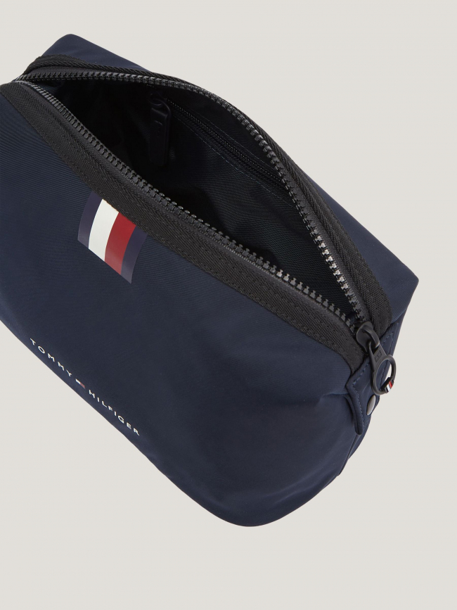 Trousse de toilette skyline stripe bleu marine - Tommy Hilfiger