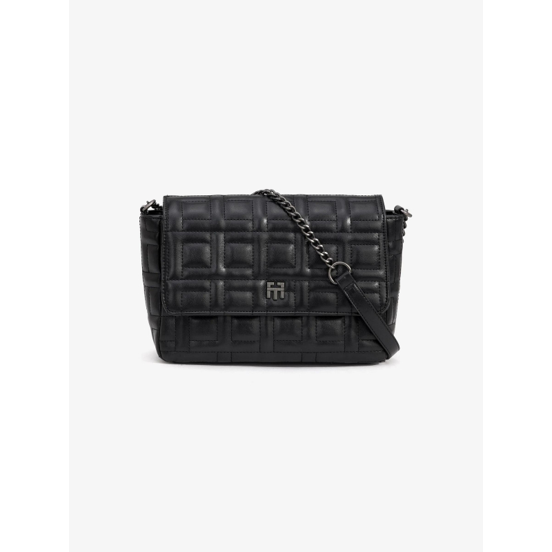 Sac bandoulière matelassé quilt noir femme - Tiffosi