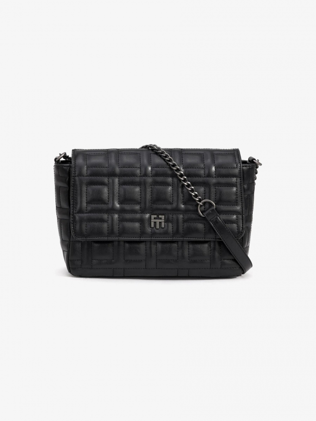 Sac bandoulière matelassé quilt noir femme - Tiffosi