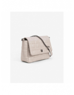 Sac bandoulière matelassé sable beige femme - Tiffosi