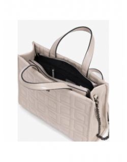 Sac à main matelassé quilt sable beige femme - Tiffosi