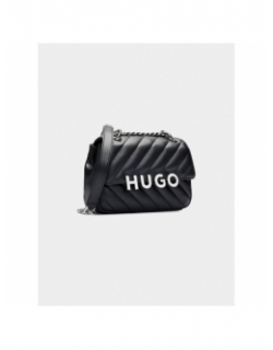Sac bandoulière matelassé lizzie noir femme - Hugo