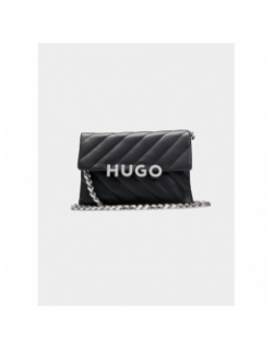 Sac bandoulière matelassé pochette lizzie noir femme - Hugo