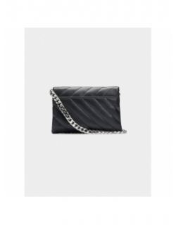 Sac bandoulière matelassé pochette lizzie noir femme - Hugo