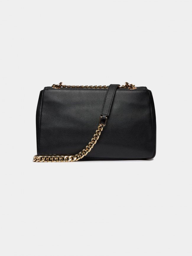 Sac bandoulière simili-cuir lizzie noir femme - Hugo