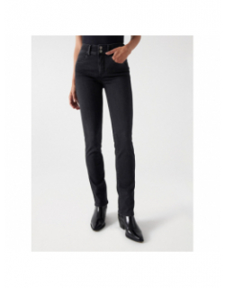 Jean slim secret washed noir femme - Salsa