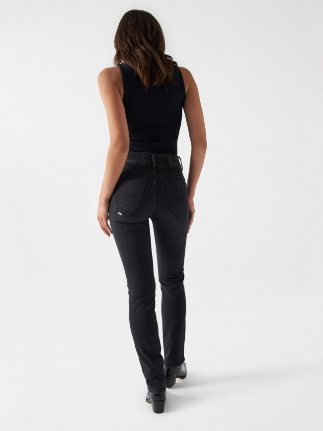 Jean slim secret washed noir femme - Salsa