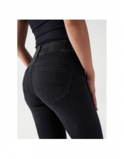 Jean slim secret washed noir femme - Salsa