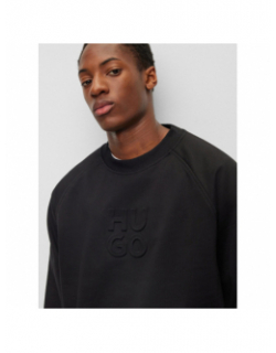 Sweat uni logo embossé dumbkin noir homme - Hugo