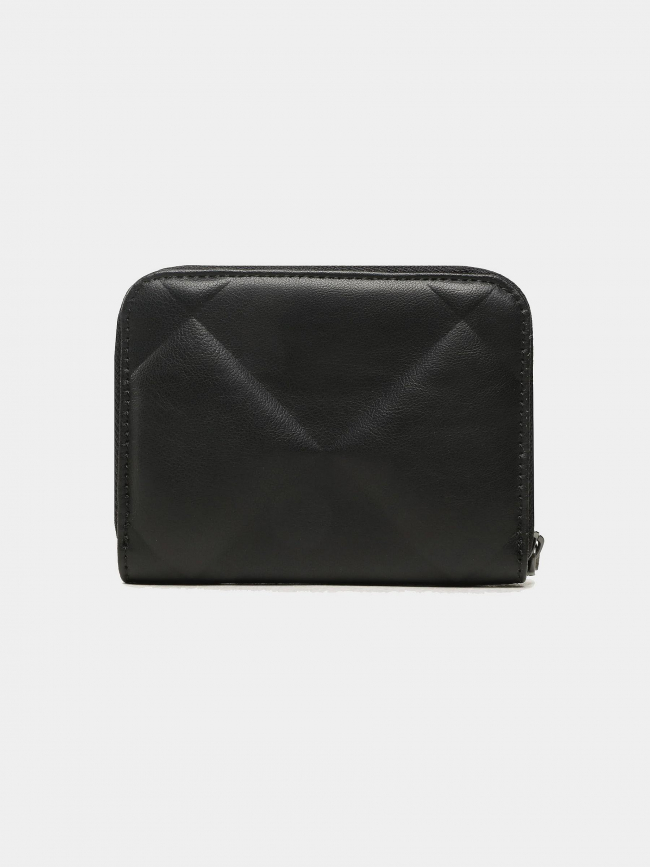 Porte-monnaie re-lock matelassé anti-rfid noir femme - Calvin Klein