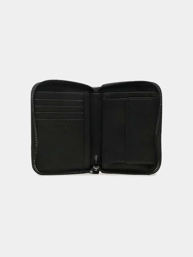 Porte-monnaie re-lock matelassé anti-rfid noir femme - Calvin Klein