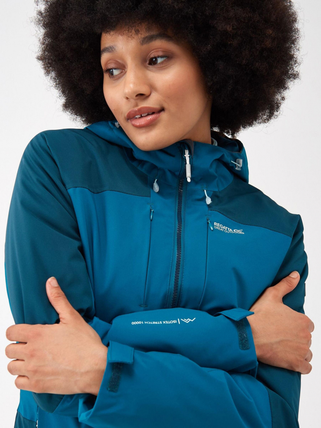 Veste imperméable highton stretch bleu femme - Regatta