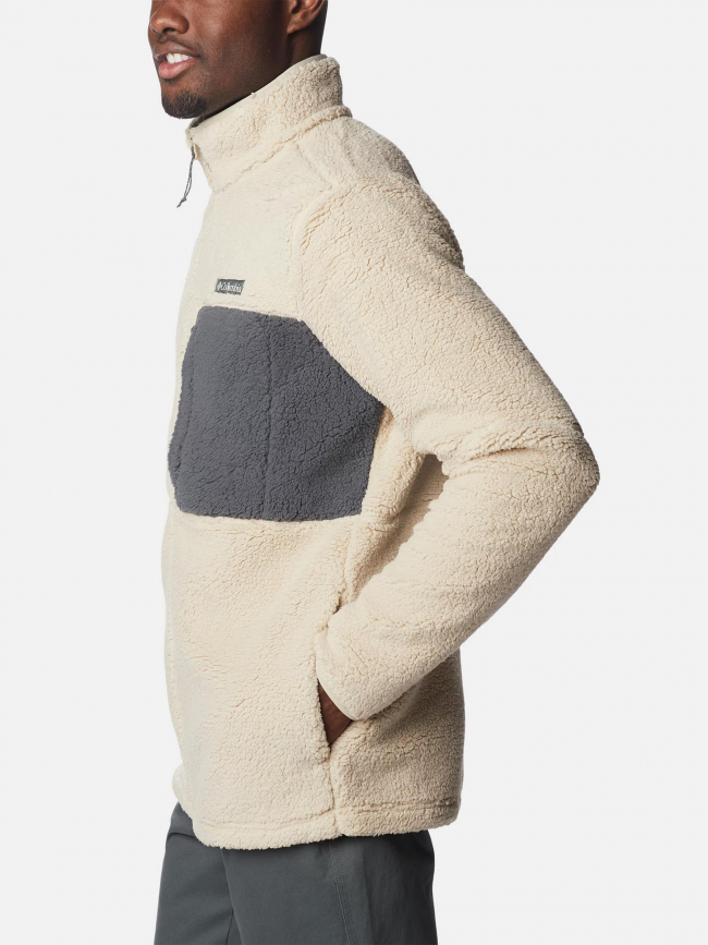 Veste sherpa polaire mountain side beige homme - Columbia