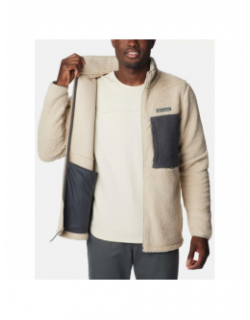 Veste sherpa polaire mountain side beige homme - Columbia