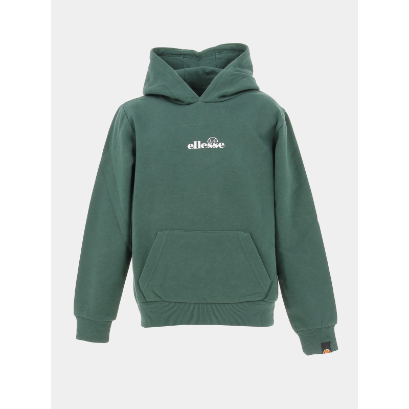 Sweat à capuche uni ellibro vert enfant - Ellesse