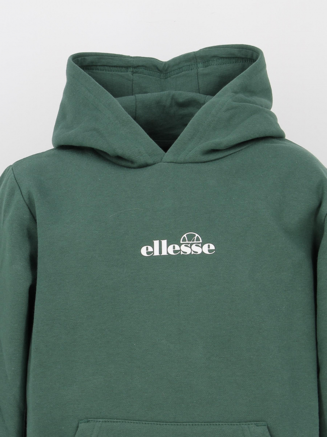 Sweat à capuche uni ellibro vert enfant - Ellesse