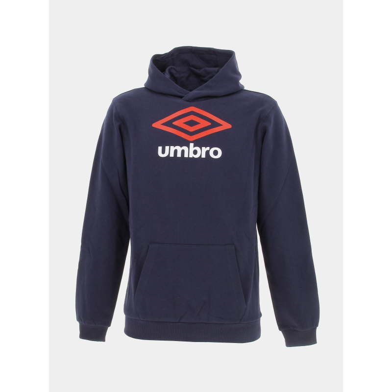 Sweat à capuche logo net bleu marine garçon - Umbro