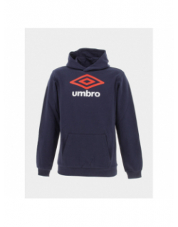 Sweat à capuche logo net bleu marine garçon - Umbro