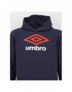 Sweat à capuche logo net bleu marine garçon - Umbro