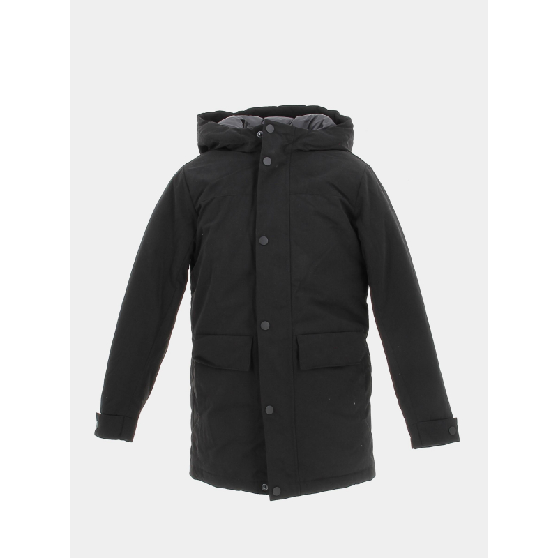 Blouson parka champ noir garçon - Jack & Jones