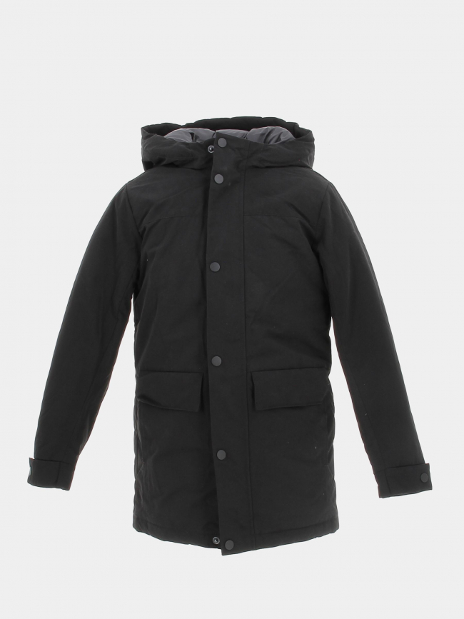 Blouson parka champ noir garçon - Jack & Jones