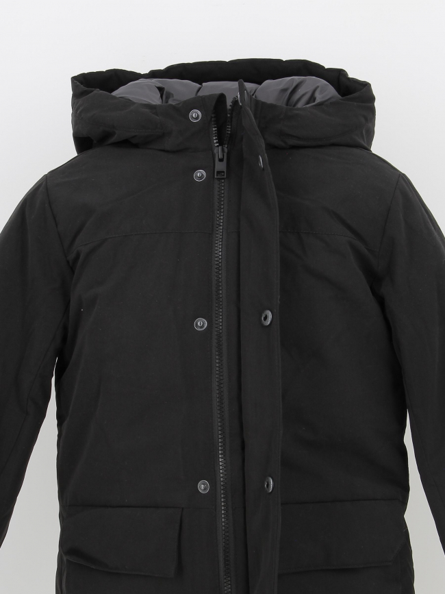 Blouson parka champ noir garçon - Jack & Jones