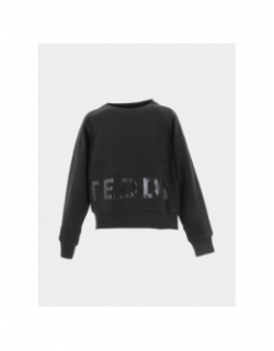 Sweat uni logo patti noir fille - Teddy Smith