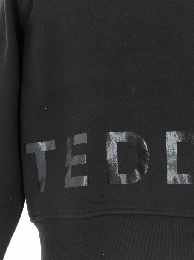 Sweat uni logo patti noir fille - Teddy Smith