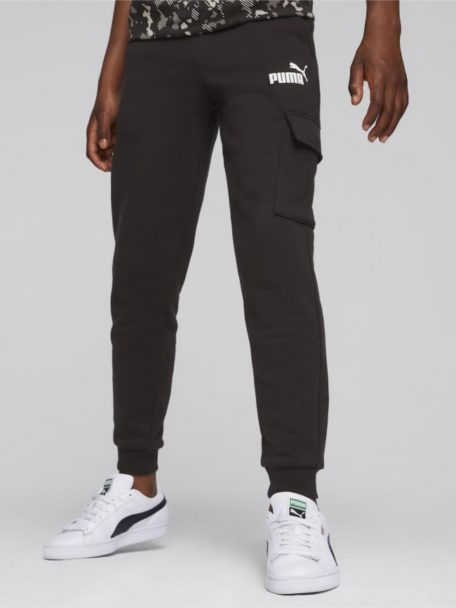 Jogging cargo essential noir garçon - Puma