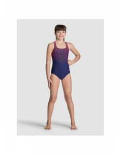 Maillot de bain 1 pièce kikko bleu marine fille - Arena