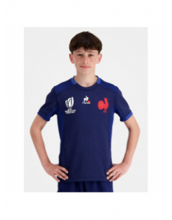 Maillot coupe du monde rugby france bleu enfant - Le Coq Sportif