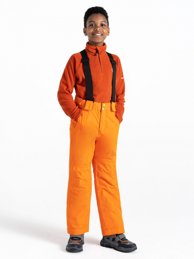 Pantalon de ski motive orange fluo garçon - Dare 2b