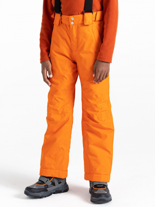 Pantalon de ski motive orange fluo garçon - Dare 2b