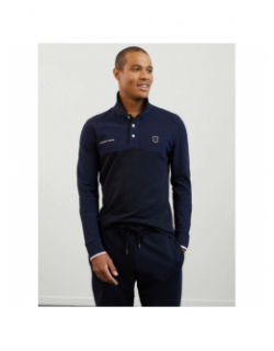 Polo bicolore pilier bleu marine homme - Eden Park