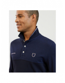 Polo bicolore pilier bleu marine homme - Eden Park