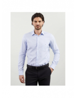 Chemise rayée maillot gris blanc homme - Eden Park