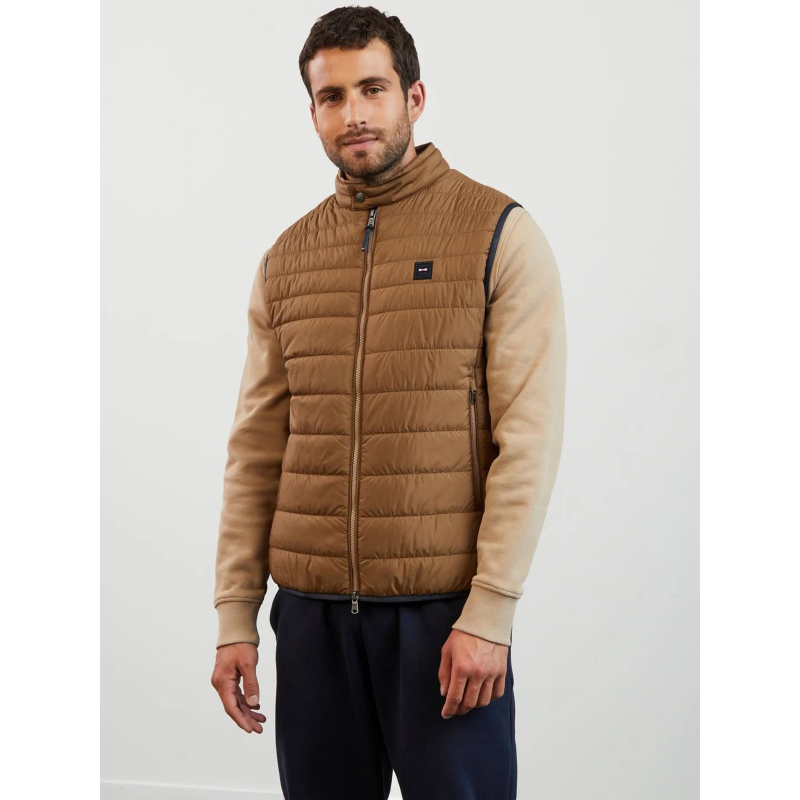 Doudoune sans manche new ankle marron homme Eden Park