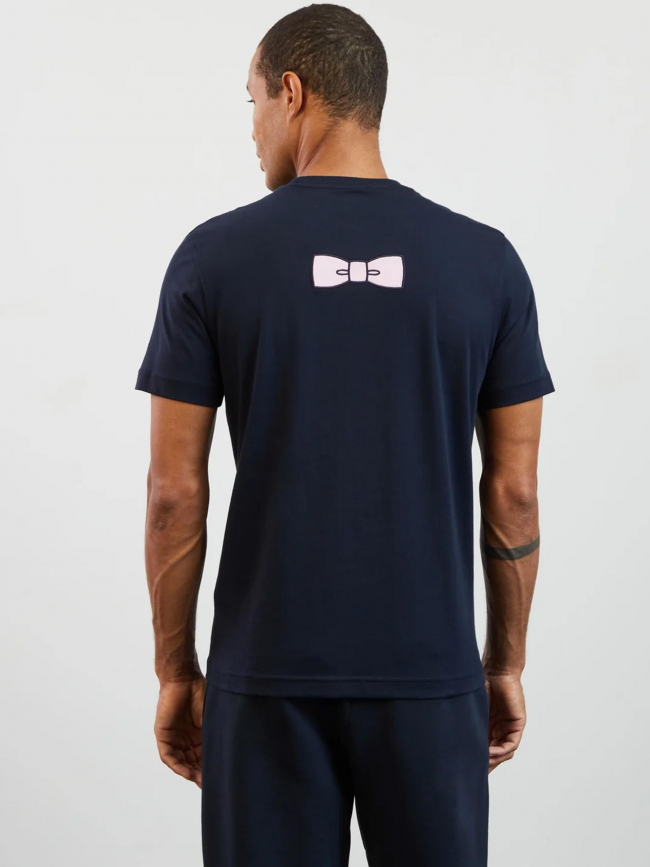 T-shirt noeud dos bleu marine homme - Eden Park