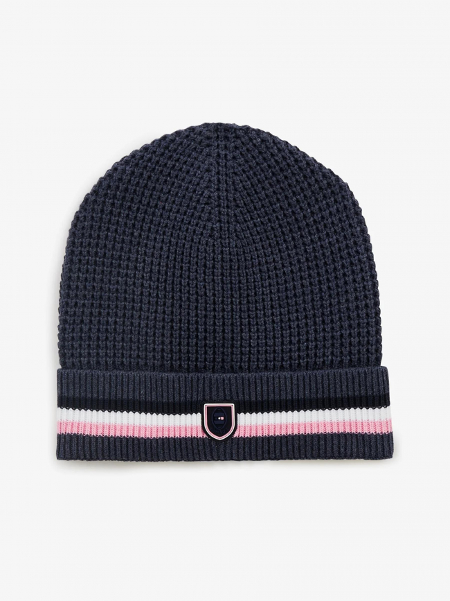 Bonnet bord rayé bleu rose homme - Eden Park