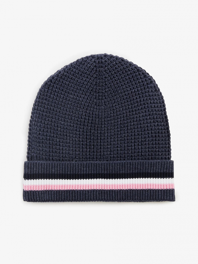 Bonnet bord rayé bleu rose homme - Eden Park