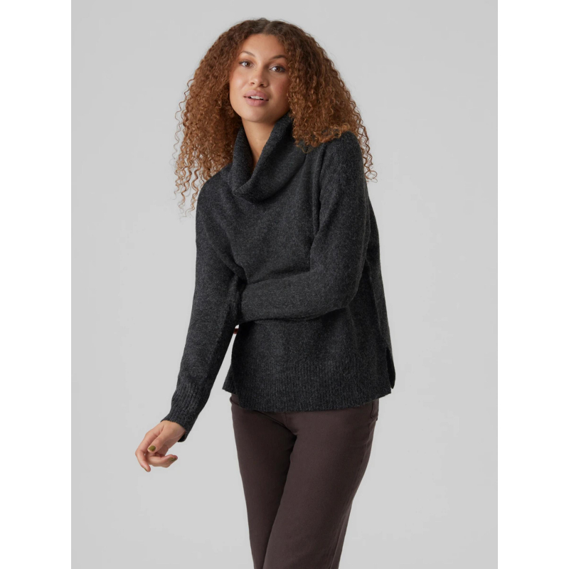 Pull col roulé doffy gris anthracite femme - Vero Moda