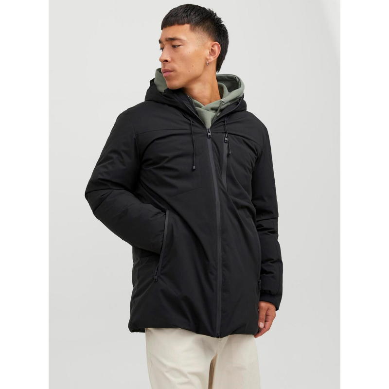 Blouson parka payne noir homme - Jack & Jones