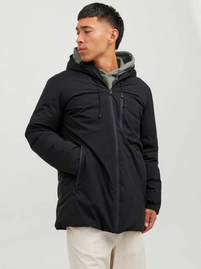 Blouson parka payne noir homme - Jack & Jones