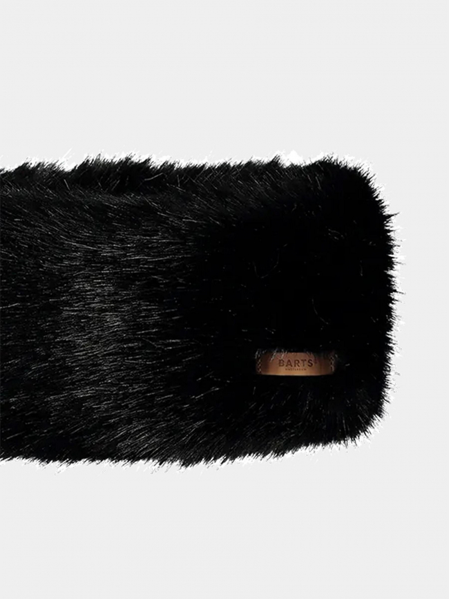 Bandeau fausse fourrure noir femme - Barts