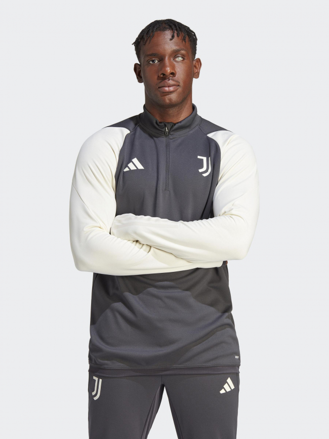 Sweat de football juventus bicolore gris blanc homme - Adidas