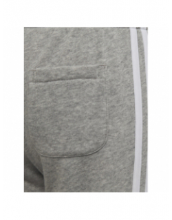 Jogging 3 bandes gris chiné enfant - Adidas