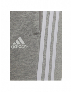 Jogging 3 bandes gris chiné enfant - Adidas