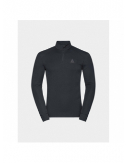 T-shirt thermique col zippé active noir homme - Odlo